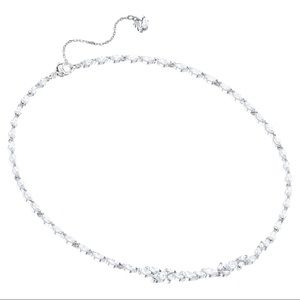 Swarovski Clear Crystal Louison Rhodium Plated Necklace